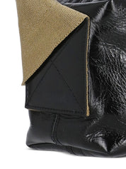 Bolso de hombro de piel con correa extragrande de Uma Wang