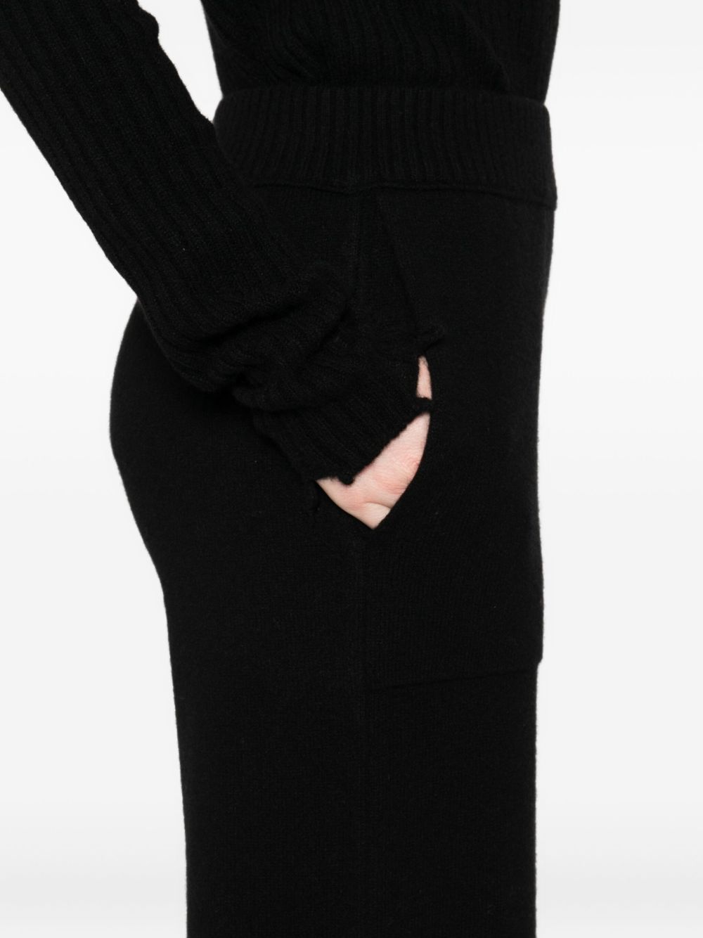 Uma Wang Trousers in Black Cashmere