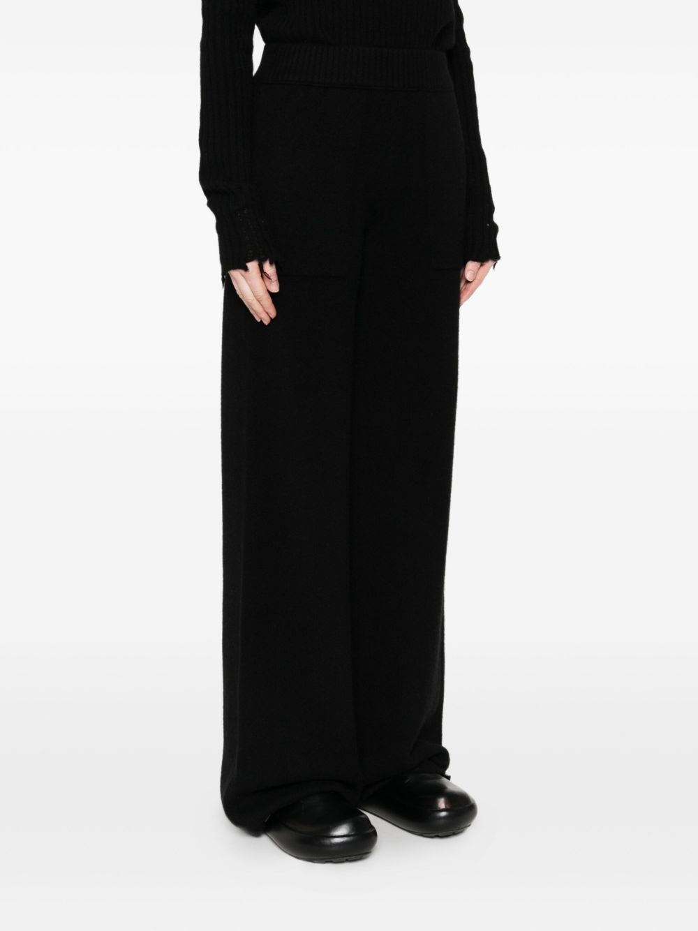 Uma Wang Trousers in Black Cashmere