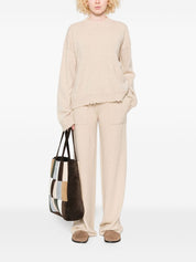 Uma Wang Sweaters Beige cashmere wool crewneck