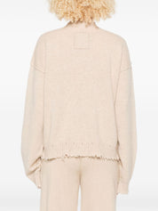 Uma Wang Sweaters Beige cashmere wool crewneck