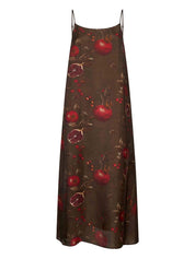 Uma Wang Dresses Brown printed long dress