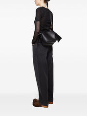 Acne Studios Bags.. Black leather Musubi mini handbag