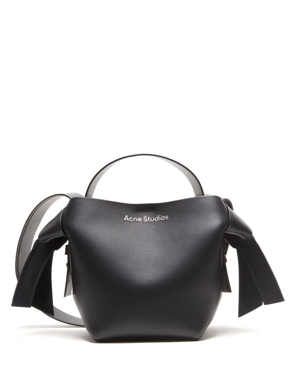 Musubi Mini Black Leather Handbag — Acne Studios