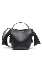 Acne Studios Bags.. Black leather Musubi mini handbag
