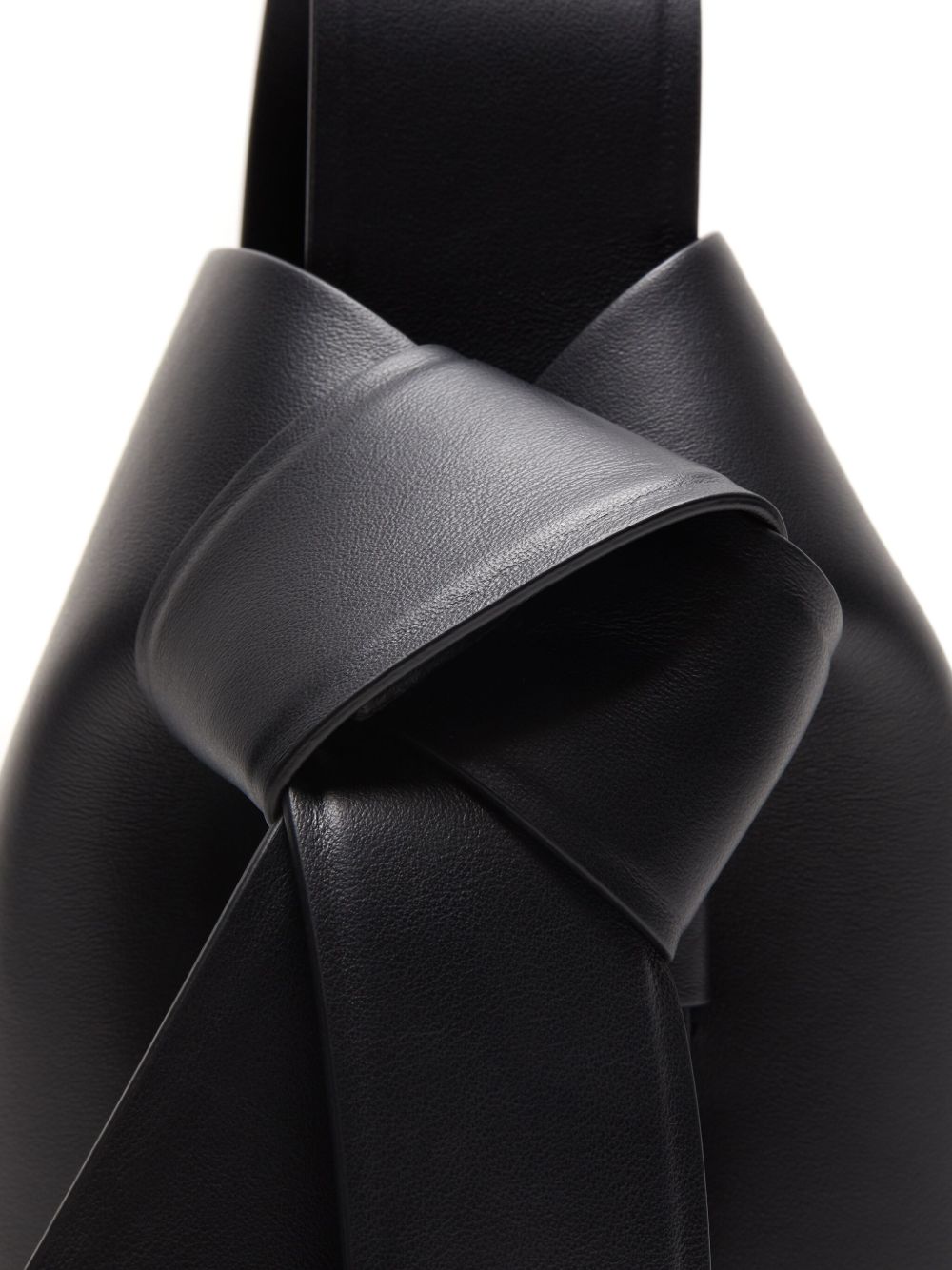 Acne Studios Bags.. Black leather Musubi mini handbag