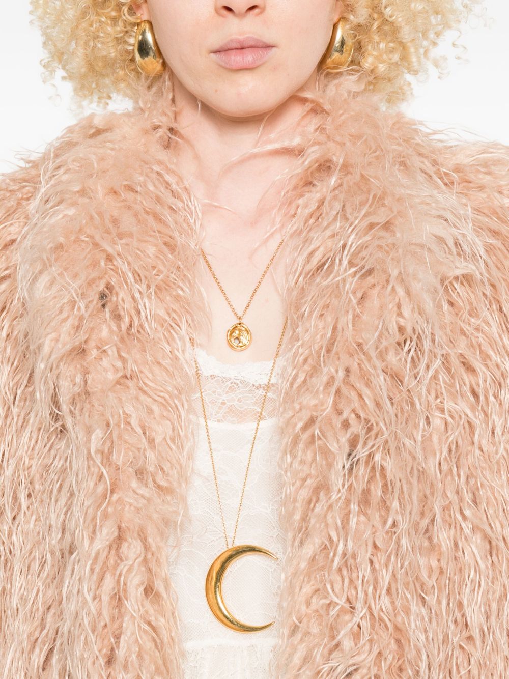 Powder Faux Fur Sleeveless Sweater — Forte Forte