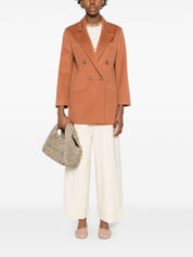 Forte Forte Trousers Beige — High‑Waisted Cotton Trousers