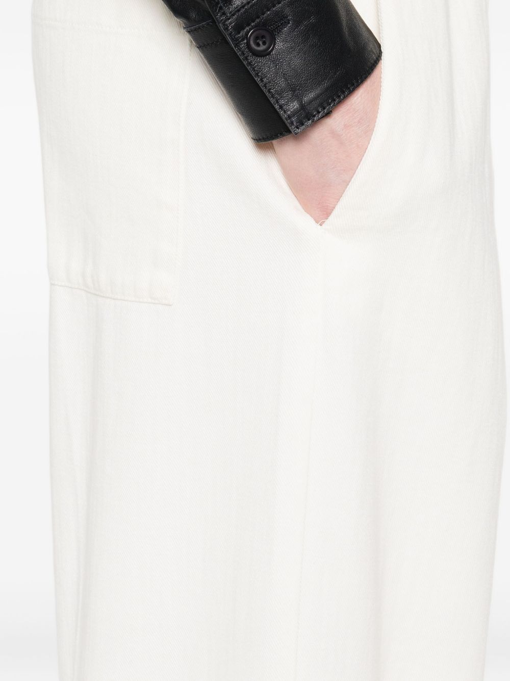 Forte Forte Trousers Ivory — Tailored Cotton Trousers