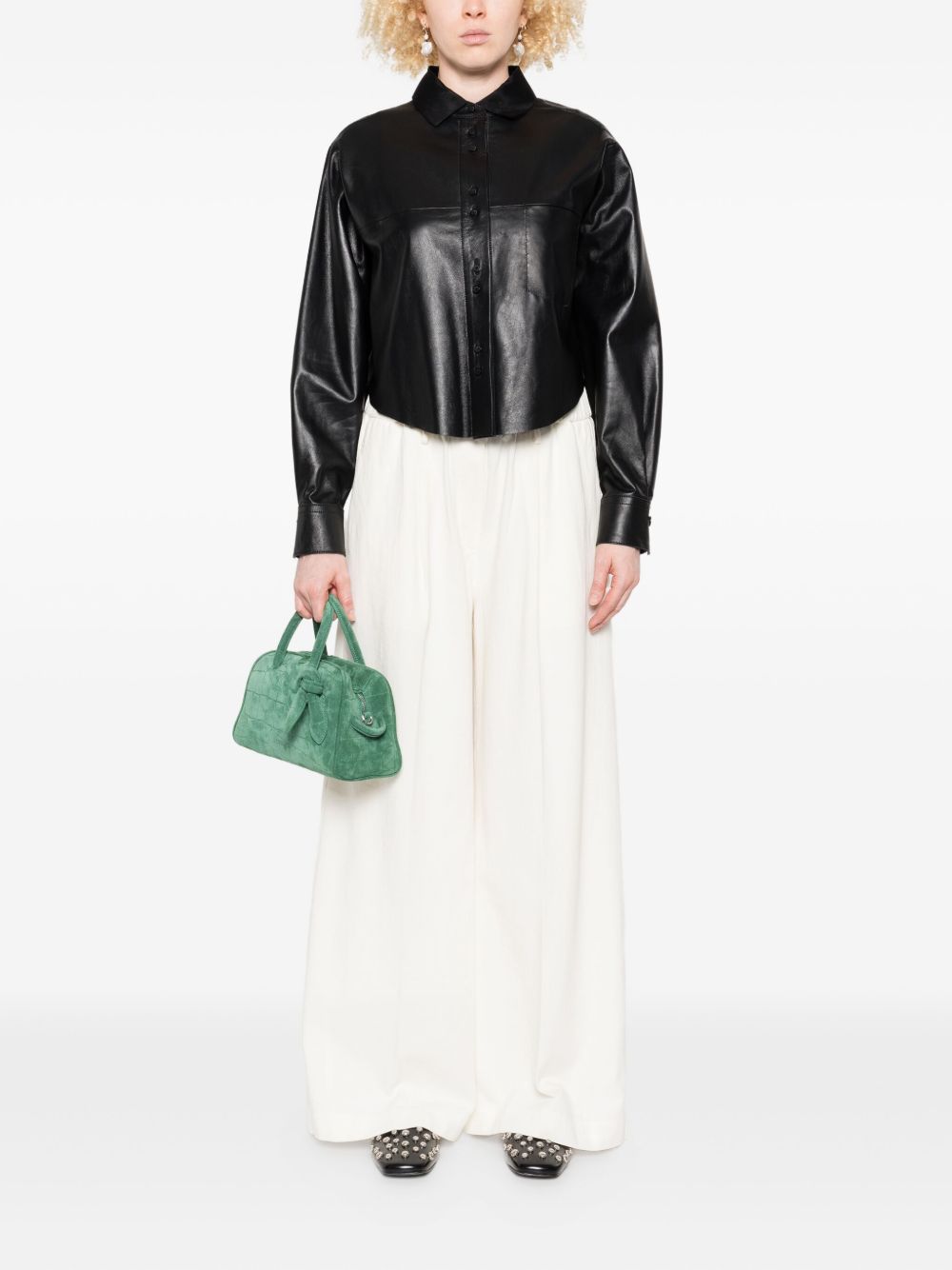 Forte Forte Trousers Ivory — Tailored Cotton Trousers