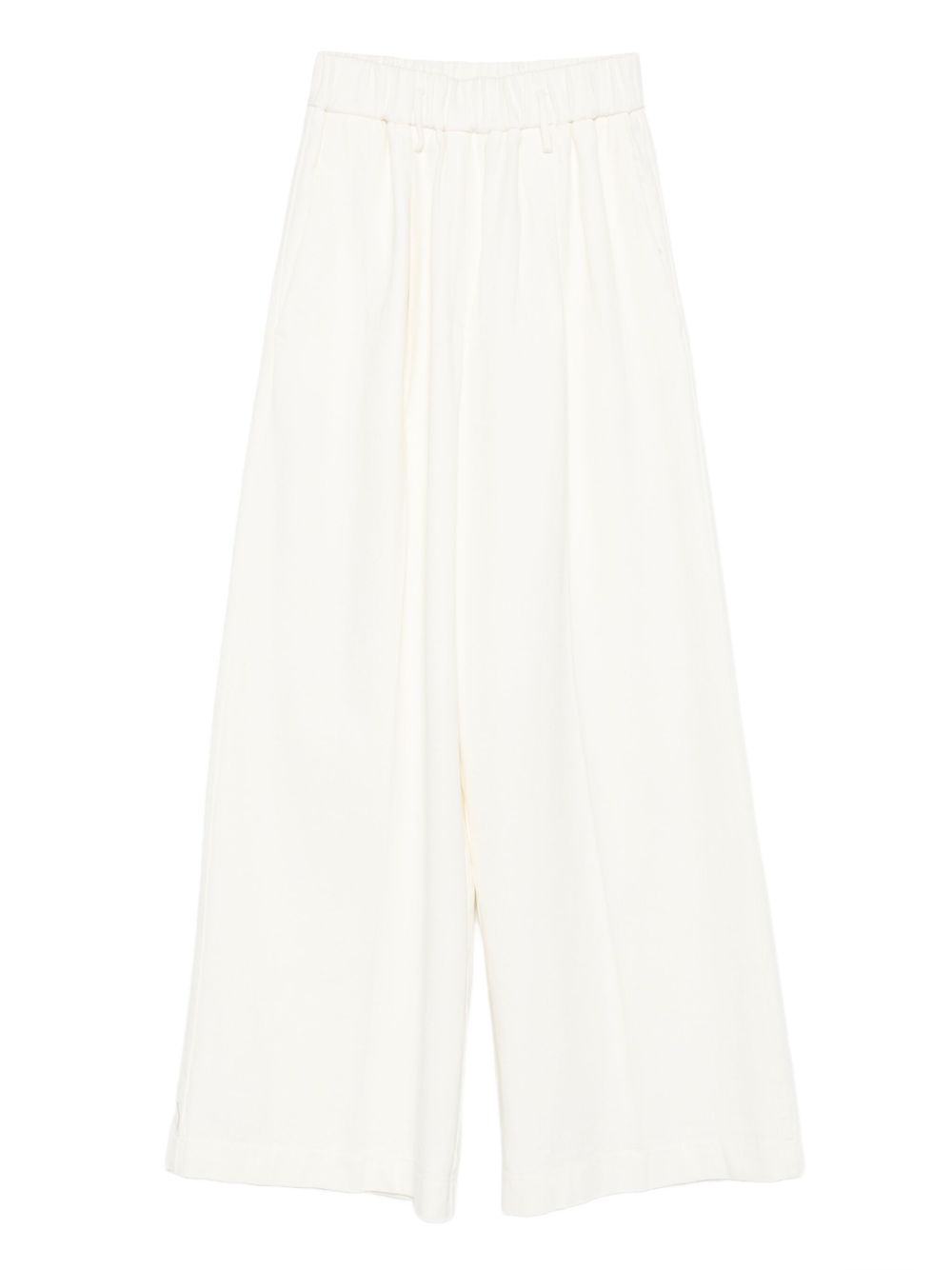 Forte Forte Trousers Ivory — Tailored Cotton Trousers