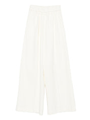 Forte Forte Trousers Ivory — Tailored Cotton Trousers