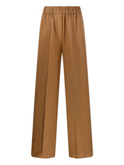 Forte Forte Trousers — Light Brown Cotton Trousers