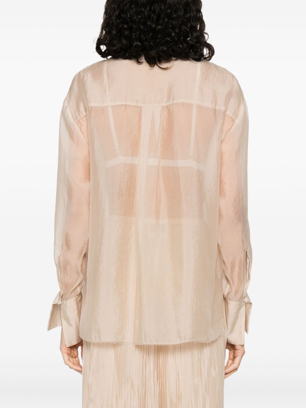 Forte Forte Beige Organza Shirt