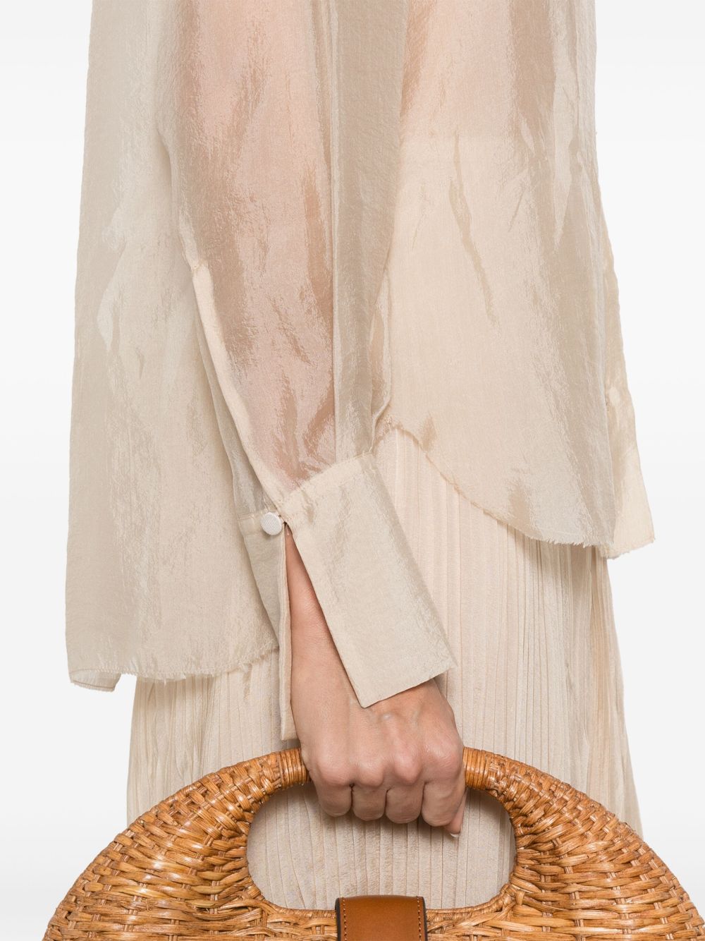 Forte Forte Beige Organza Shirt