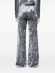 Forte Forte Velvet Trousers — Shadow Grey, High Waist