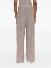 Forte Forte Trousers Powder — Lurex Wide‑Leg Elegance