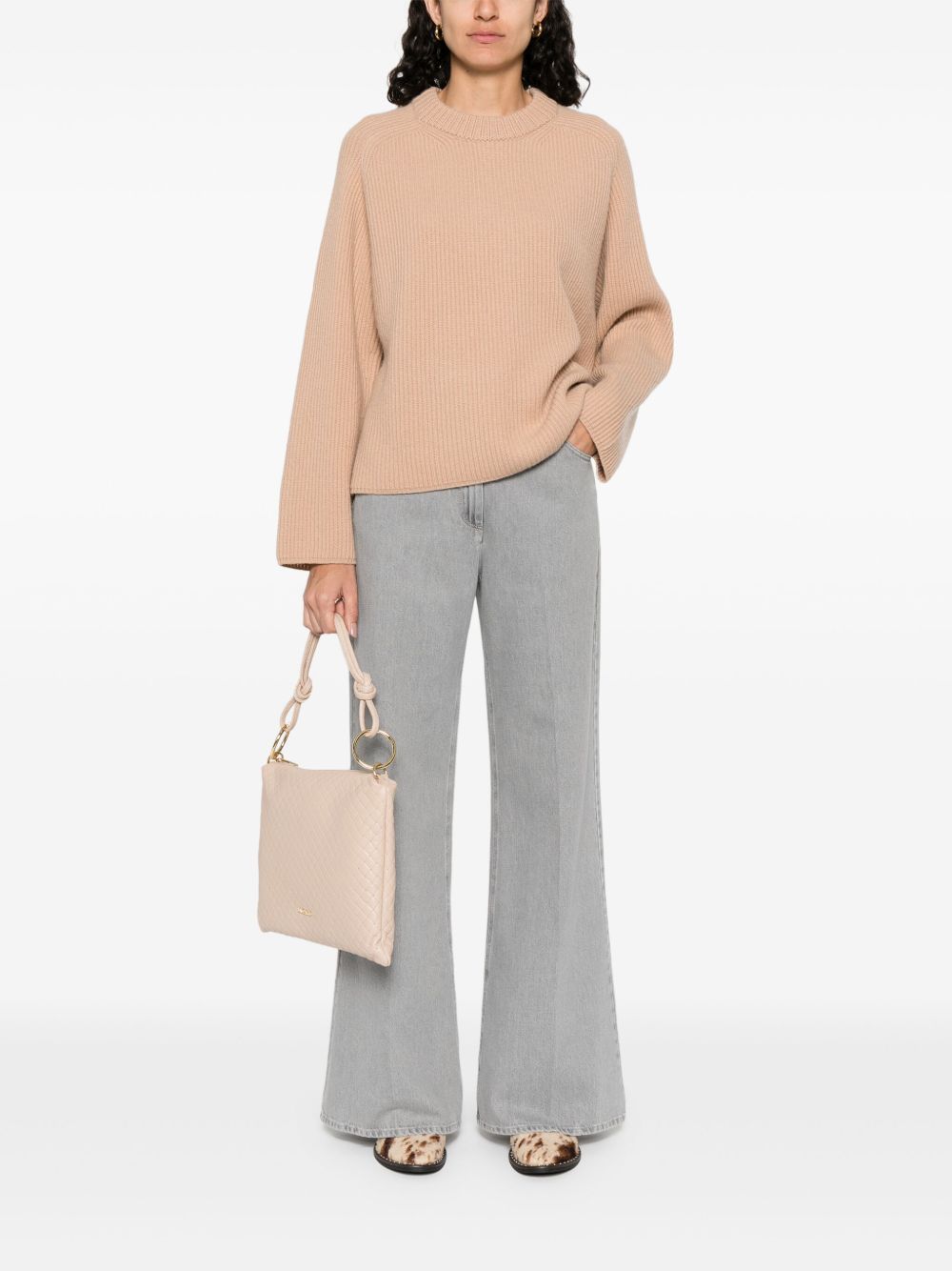 Forte Forte Sweaters Beige — Wool Crewneck Jumper