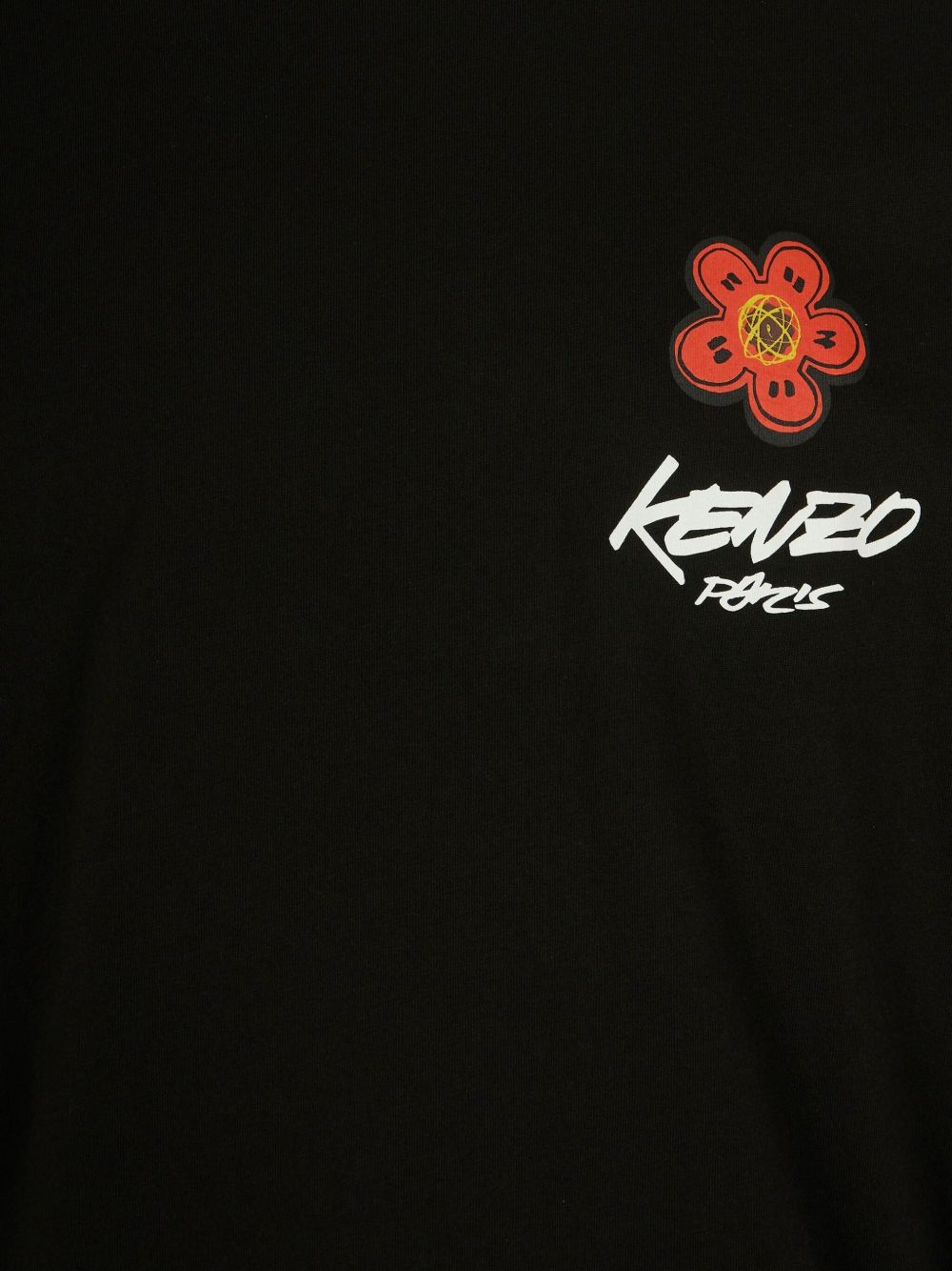 KENZO FUTURA T-shirts and Polos Black cotton graphic t-shirt