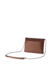 Sacs Brunello Cucinelli.. Mini sac en daim bordeaux