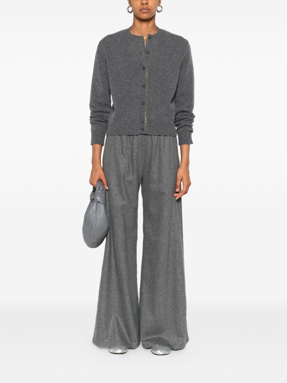 Fabiana Filippi Grey Trousers — Silk & Wool Tailoring