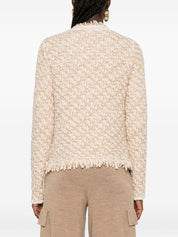 Fabiana Filippi Jackets Beige — Silk & Wool Blend Jacket