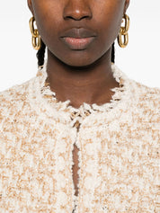 Fabiana Filippi Jackets Beige — Silk & Wool Blend Jacket