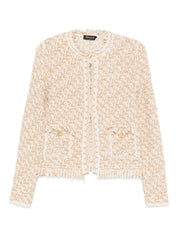Fabiana Filippi Jackets Beige — Silk & Wool Blend Jacket