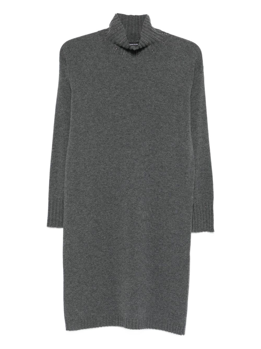 Fabiana Filippi Grey Dresses — Silk & Wool Elegance