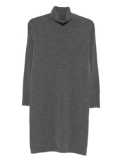 Fabiana Filippi Grey Dresses — Silk & Wool Elegance