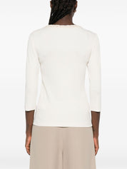 Fabiana Filippi Sweaters White — Silk & Cotton Sweater