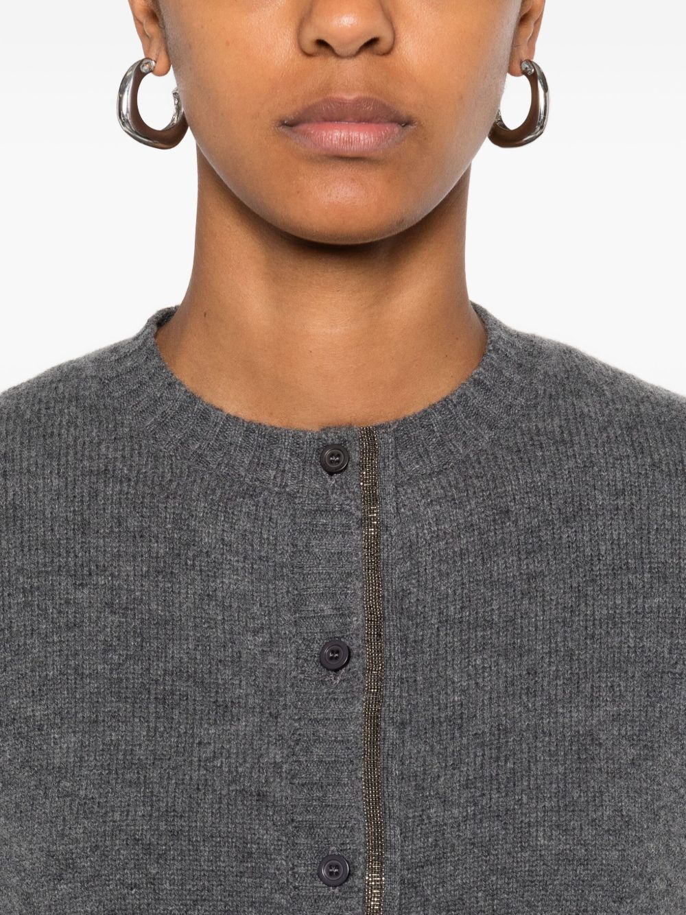 Fabiana Filippi Grey Sweaters — Silk & Wool Comfort