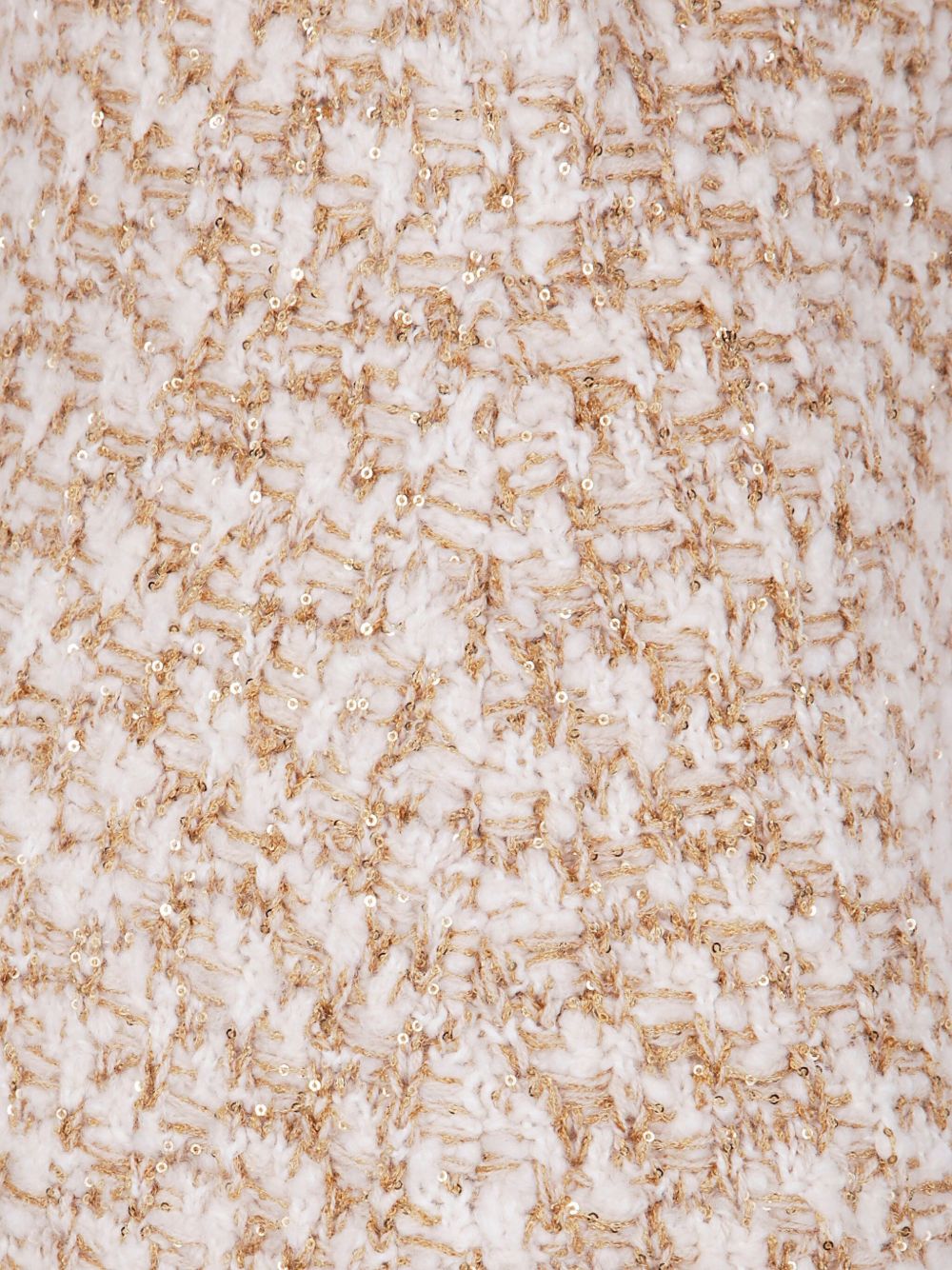 Fabiana Filippi Beige Midi Skirt — Silk & Wool Blend