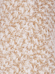 Fabiana Filippi Beige Midi Skirt — Silk & Wool Blend