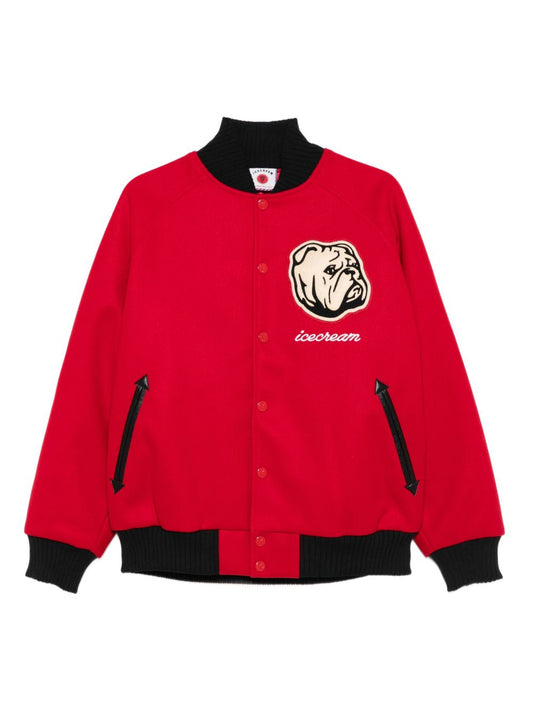 Icecream Coats Nylon de soie rouge