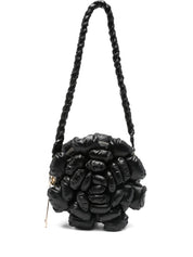 La Milanesa Rose-shaped braided-strap shoulder bag