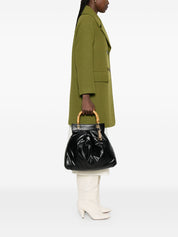 La Milanesa Quilted bamboo-handle tote bag