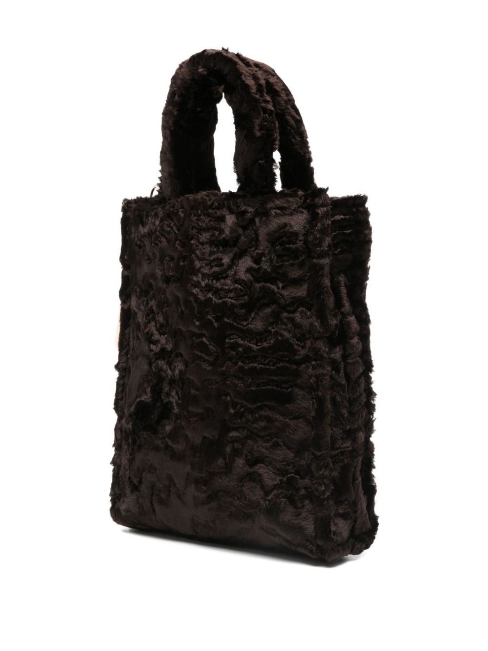 La Milanesa Faux-fur double-handle tote bag