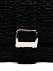 La Milanesa Textured buckle shoulder bag