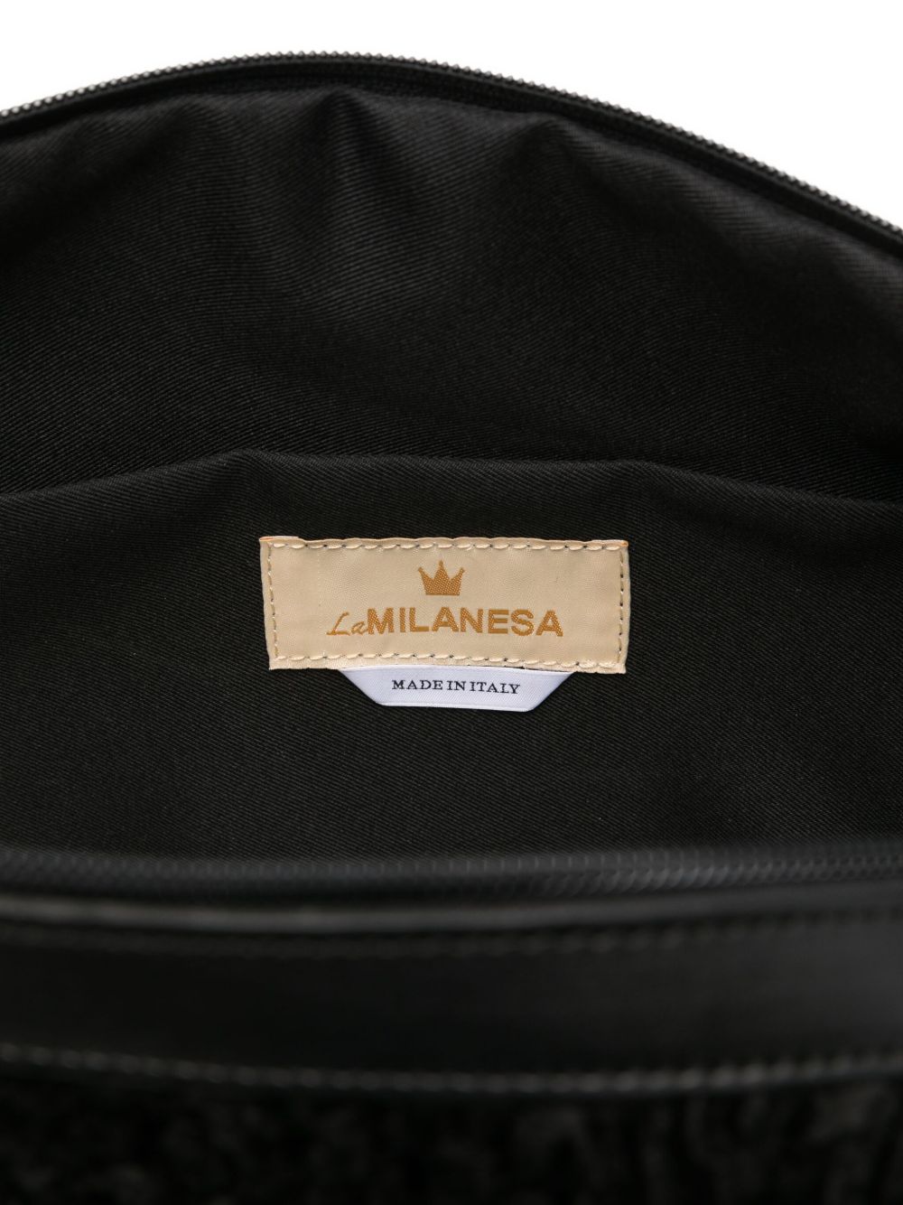 Bolso de hombro con hebilla texturizada La Milanesa
