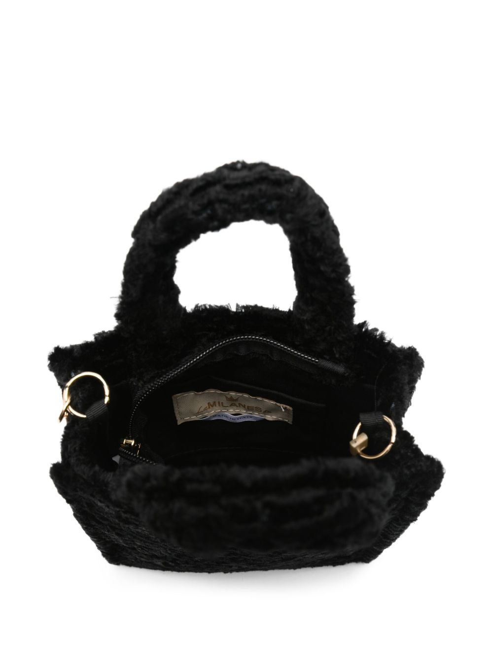 La Milanesa Faux-fur double-handle tote bag