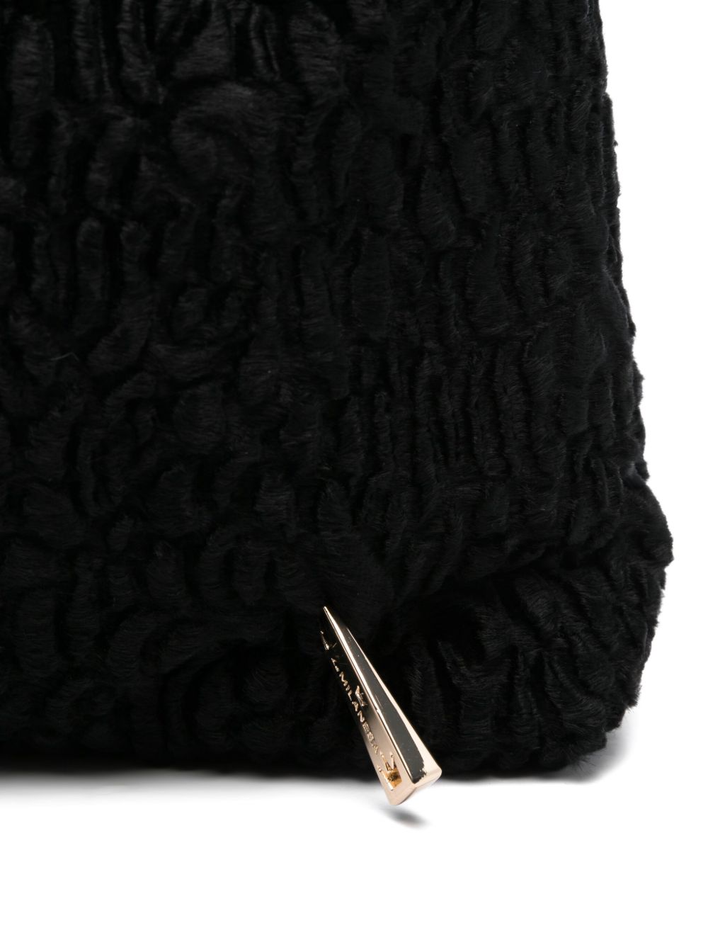 La Milanesa Textured tote bag in bouclé