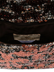 La Milanesa Sequin-Embellished Buckle Shoulder Bag