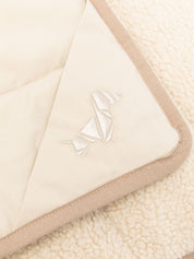 POLDO DOG COUTURE Accessories Beige quilted shearling dog bed