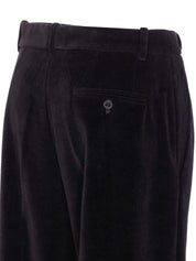 Circolo 1901 Trousers Black in Cotton Velvet