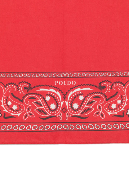 Red Paisley Bandana — POLDO DOG COUTURE Accessories