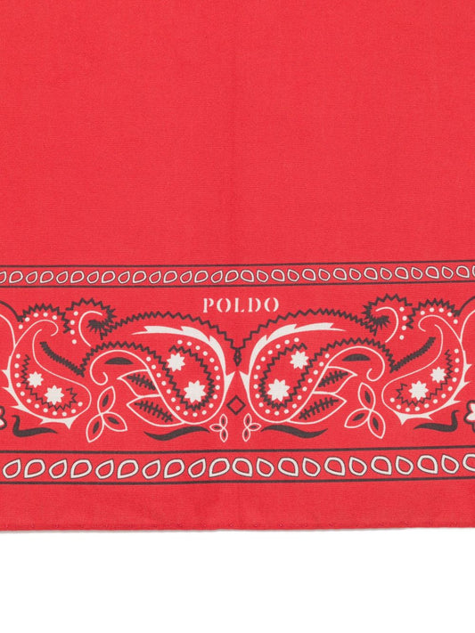 Red Paisley Bandana — POLDO DOG COUTURE Accessories