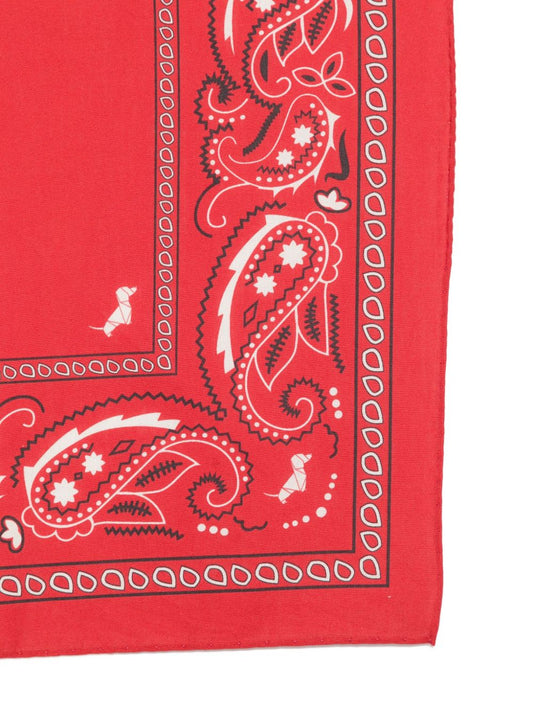 Red Paisley Bandana — POLDO DOG COUTURE Accessories