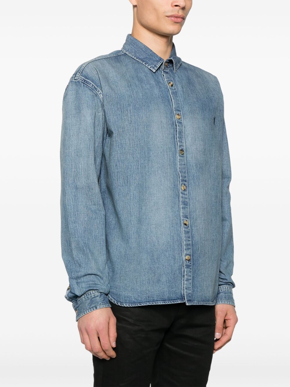 Saint Laurent  Shirts Clear Blue