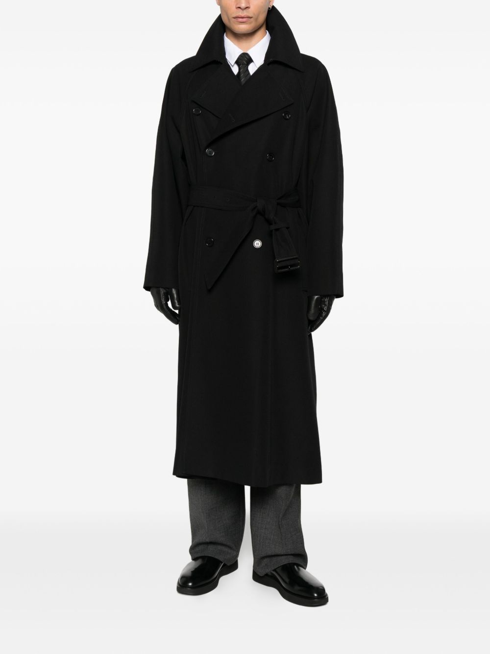 Saint Laurent Coats Black
